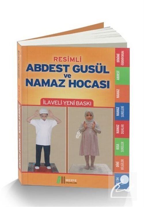 Merve Yayınları Cep Boy Abdest Gusül ve Namaz Hocası 160 Sayfa