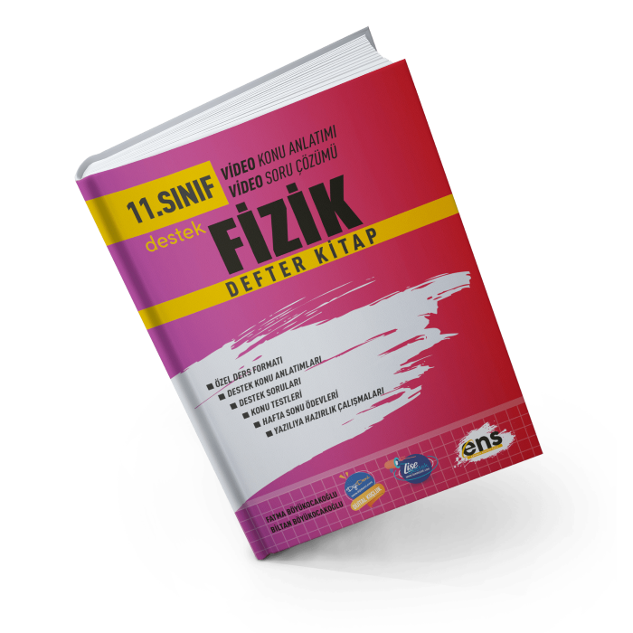 Ens Destek Yayınları 11.Sınıf Fizik Defter Kitap