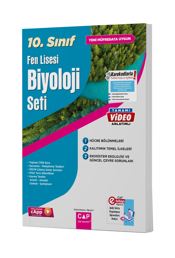 Çap Yayınları 10.Sınıf Fen Lisesi Biyoloji Fasikül Seti