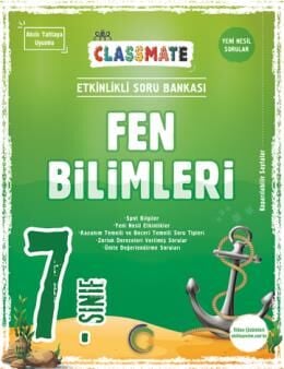 Okyanus Yayıncılık 7.Sınıf Classmate Fen Bilimleri Soru Bankası