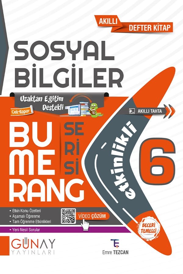 Günay Yayınları 6.Sınıf Bumerang Etkinlikli Sosyal Bilgiler