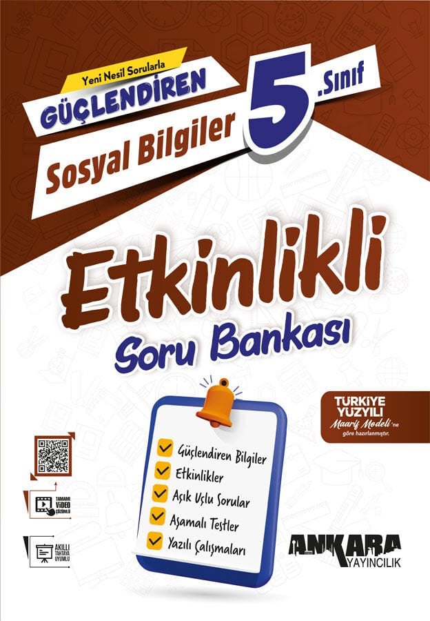 Ankara Yayıncılık 5.Sınıf Güçlendiren Sosyal Bilgiler Etkinlikli Soru Bankası 2026