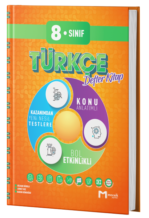 2026 Mozaik Yayınları 8.Sınıf Türkçe Defter Kitap