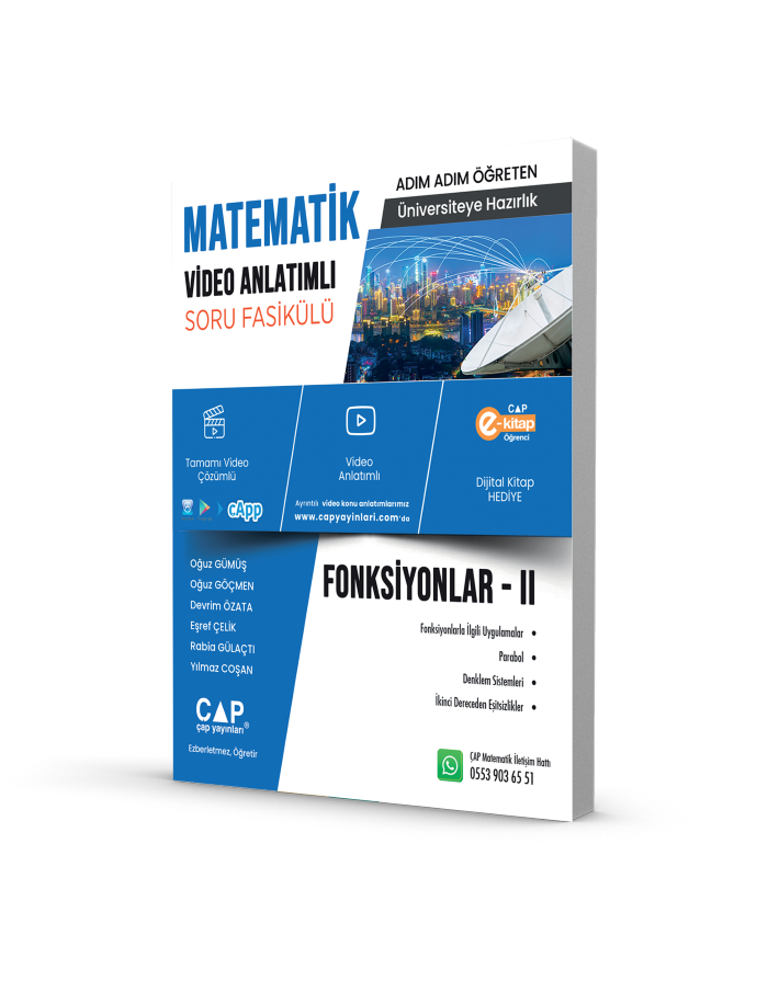 Çap Yayınları Fonksiyonlar 2 Video Anlatımlı Soru Fasikülü