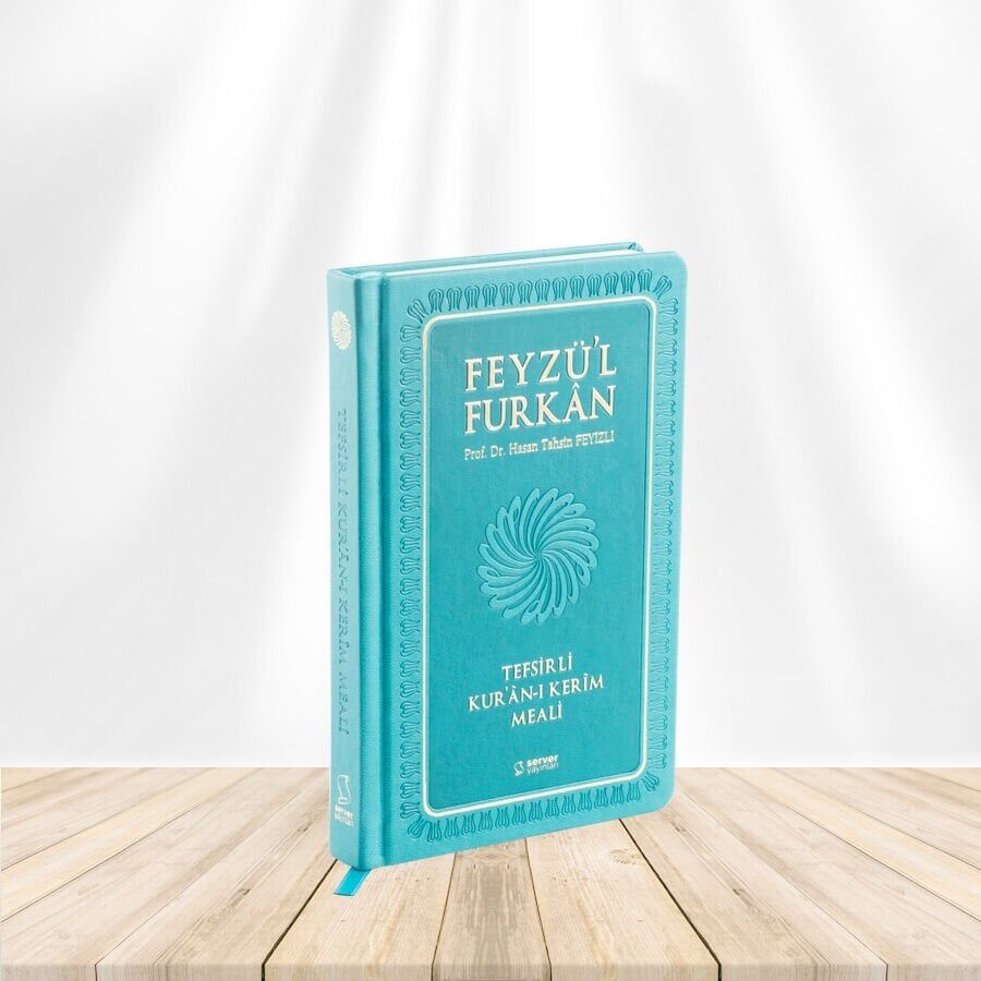 Server Yayınları Feyzü'L Furkan Tefsirli Kur'An-I Kerim Meali (Orta Boy-Metinsiz) Turkuaz Kod 428 & Sadece Meal