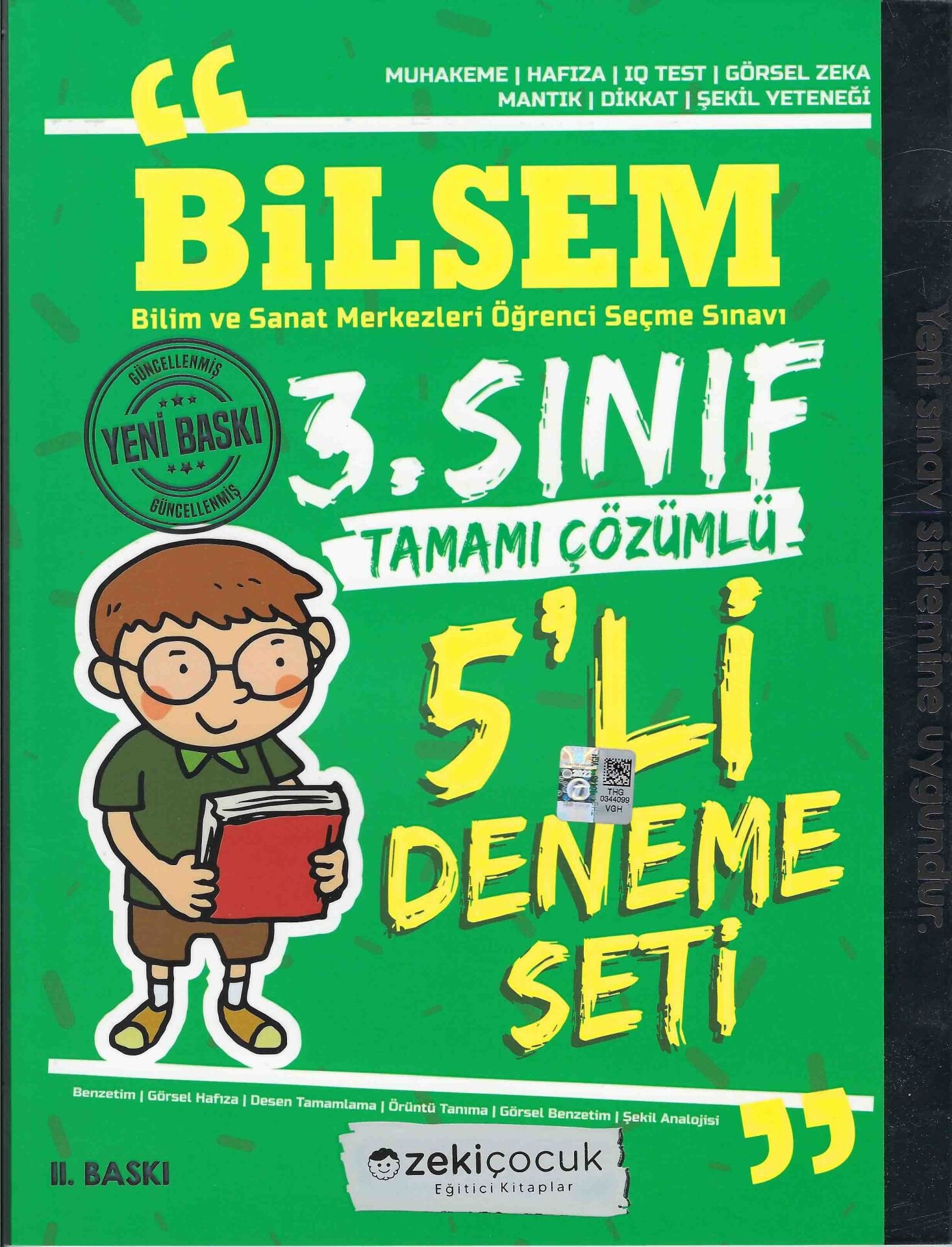 Zeki Çocuk Eğitici Kitaplar Bilsem 3. Sınıf 5Li Deneme Seti