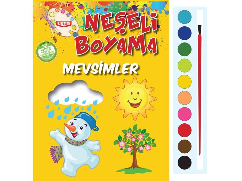 Parıltı Yayıncılık Neşeli Boyama Mevsimler