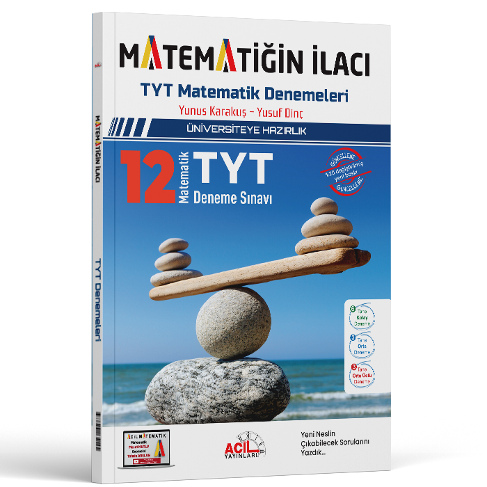 Acil Yayınları Tyt Matematiğin İlacı 12 'li Deneme Sınavı