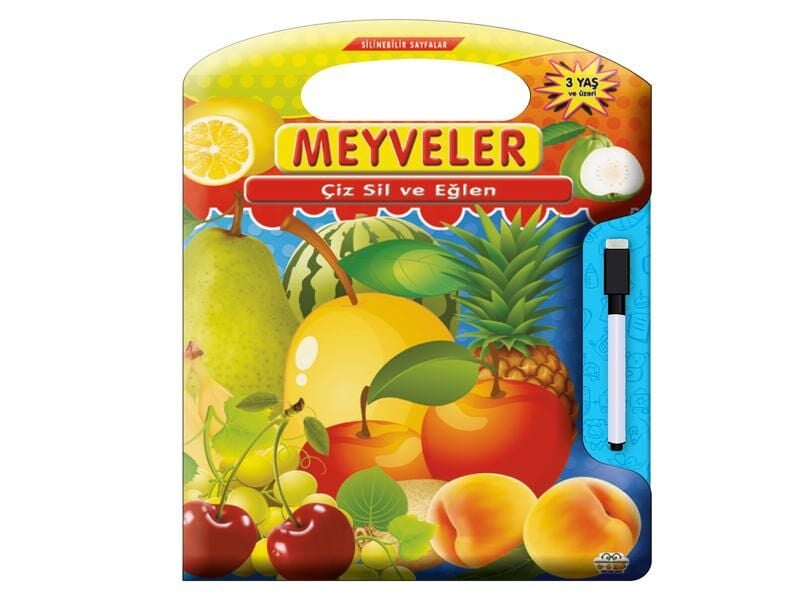 0-6 Yaş Yayınları Çiz Sil Eğlen Meyveler
