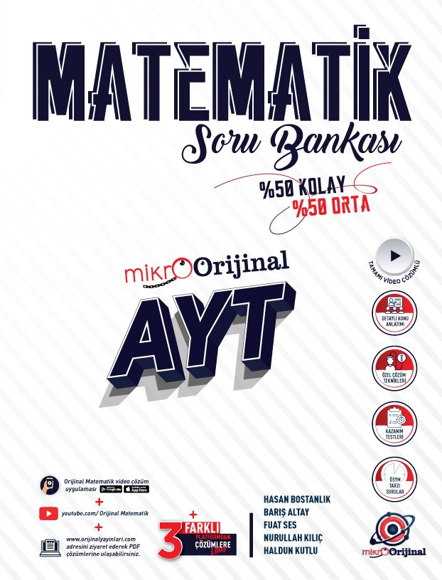 2027 Orijinal Yayınları Ayt Matematik Mikro Soru Bankası