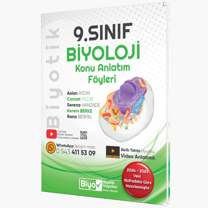 2027 Biyotik Yayınları 9.Sınıf Biyoloji Konu Anlatım Föyleri