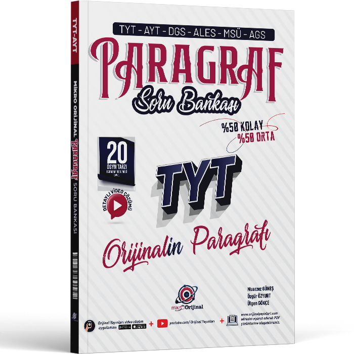 2027 Orijinal Yayınları Tyt Mikro Paragraf Soru Bankası