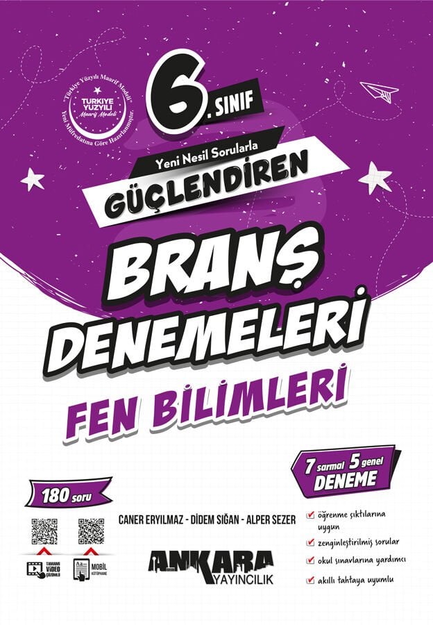 2026 Ankara Yayınları 6.Sınıf Güçlendiren Fen Bilimleri Branş Denemeleri