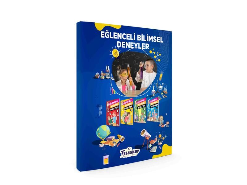 Teleskop Eğlenceli Bilimsel Deneyler 4 Kitap Set