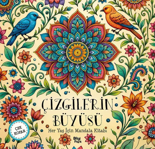 Bilgipark Yayınları Her Yaş İçin Mandala - Çizgilerin Büyüsü - Çek Kopar