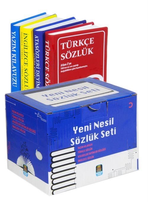 Mercan Okul Yeni Nesil Sözlük Seti Türkçe İngilizce Yazım Atasözleri Ve Deyimler Sözlüğü 4 Kitap Biala Kapak