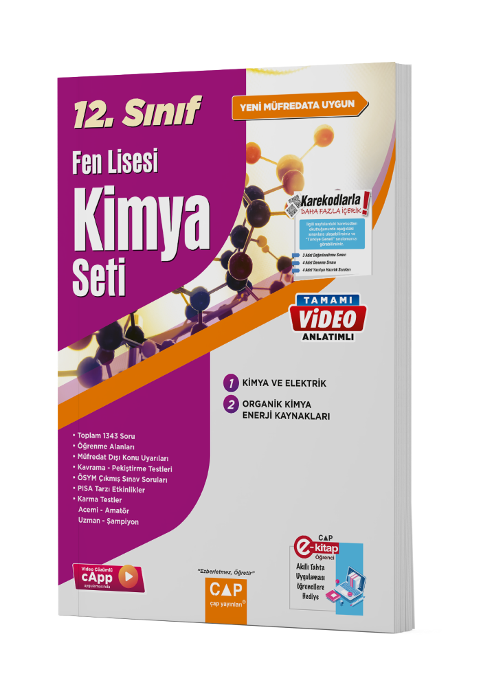 Çap Yayınları 12.Sınıf Fen Lisesi Kimya Fasikül Seti