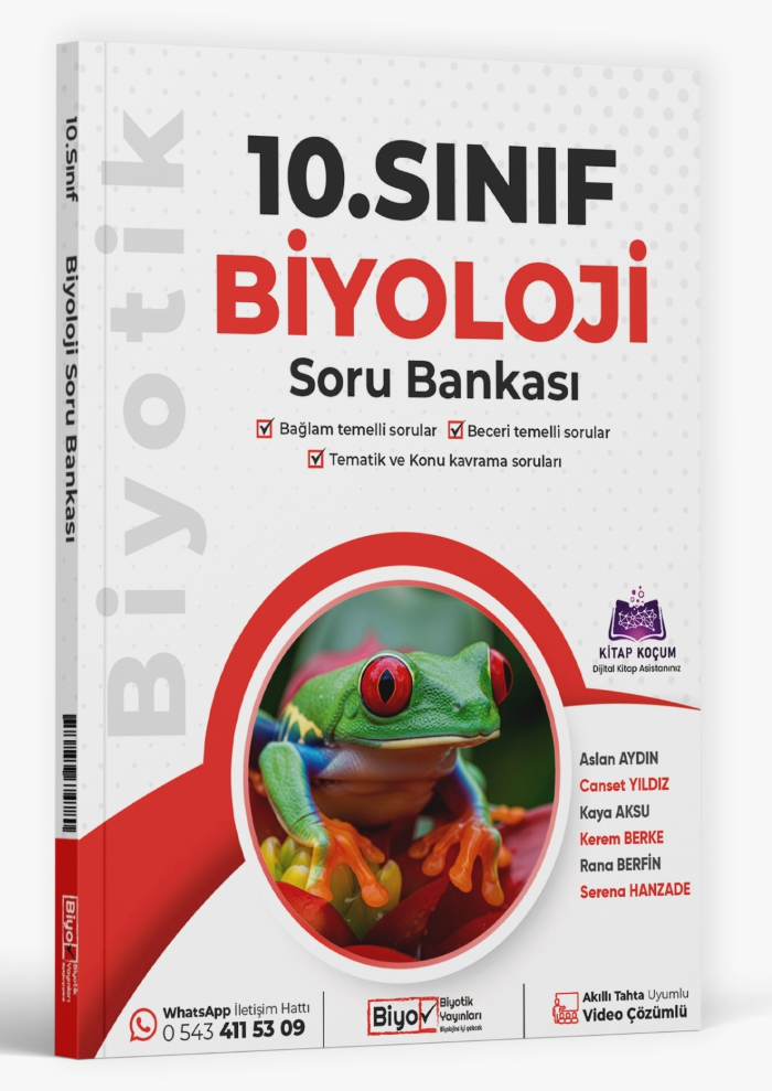 2027 Biyotik Yayınları 10.Sınıf Biyoloji Soru Bankası