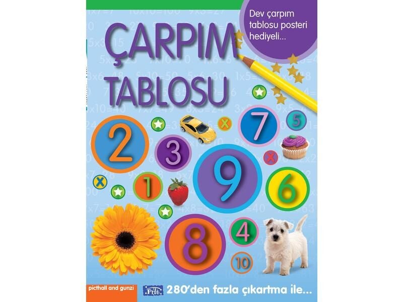 Parıltı Yayıncılık Çarpım Tablosu Çıkartmalı