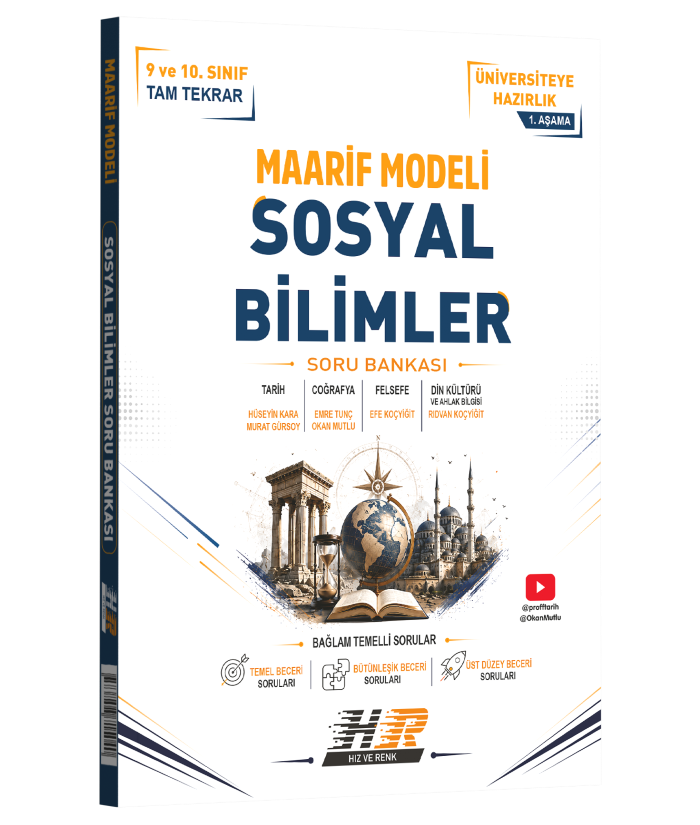 2027 Hız ve Renk Yayınları Tyt Sosyal Bilimler Soru Bankası Maarif Modeli