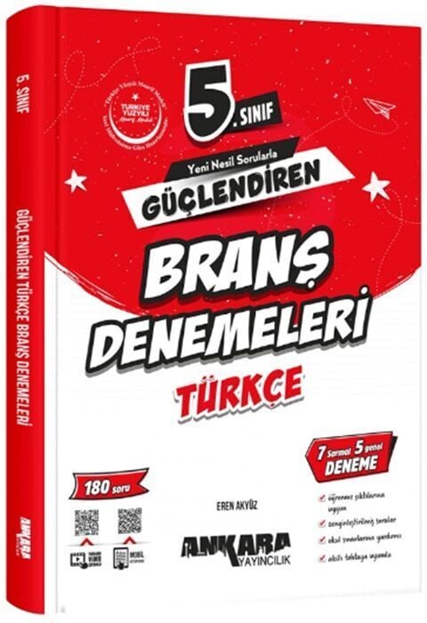 Ankara Yayıncılık 5.Sınıf Güçlendiren Türkçe Branş Denemeleri 2026