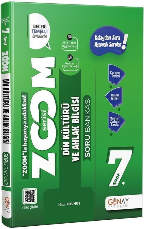 Günay Yayınları 7.Sınıf Zoom Serisi Din Kültürü Soru Bankası 2026