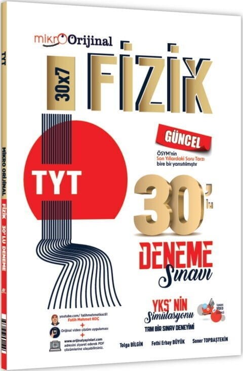 2027 Orijinal Mikro TYT Fizik 30 lu Deneme Sınavı