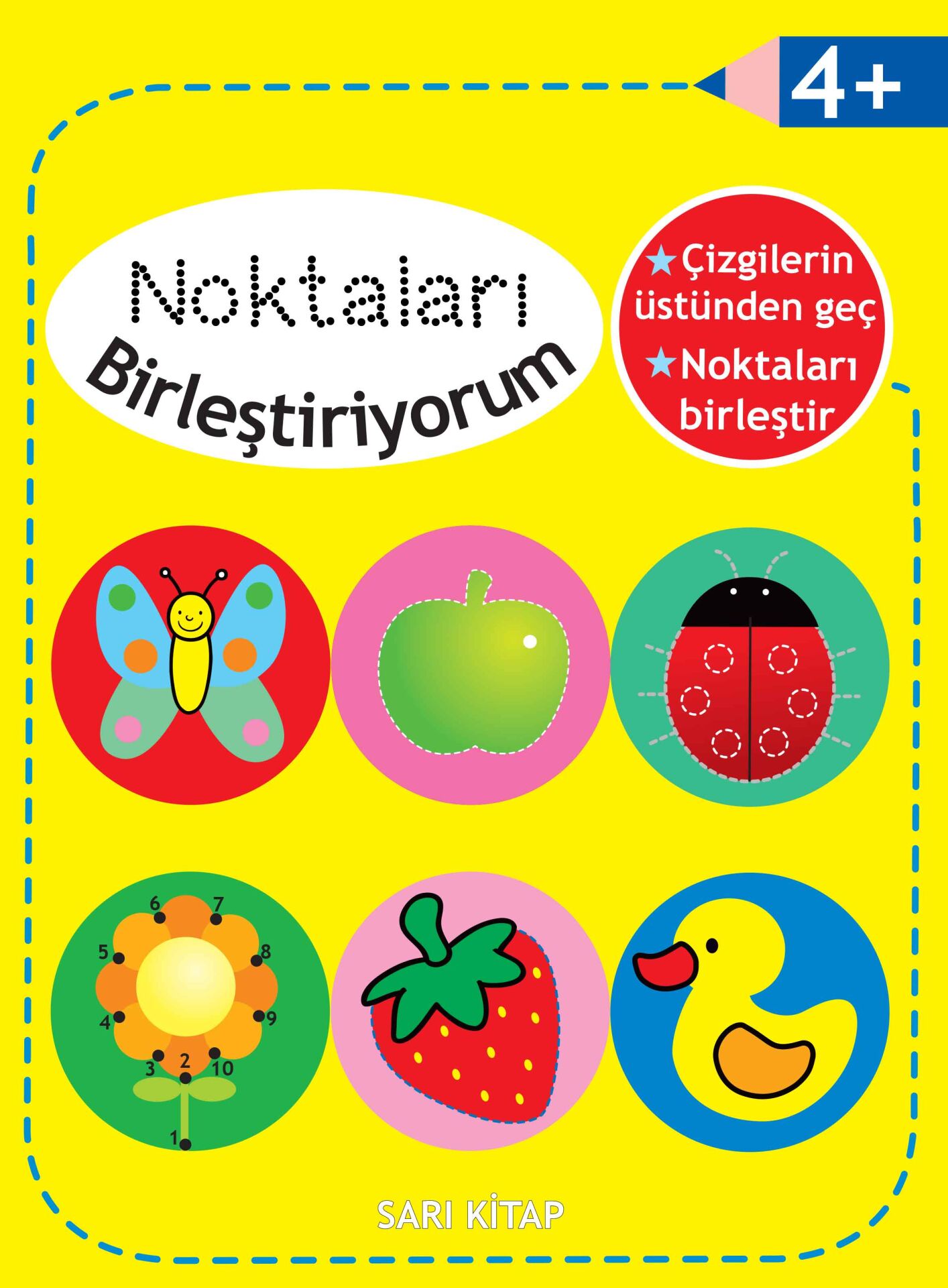 Parıltı Yayıncılık Noktaları Birleştiriyorum Sarı Kitap 4+Yaş