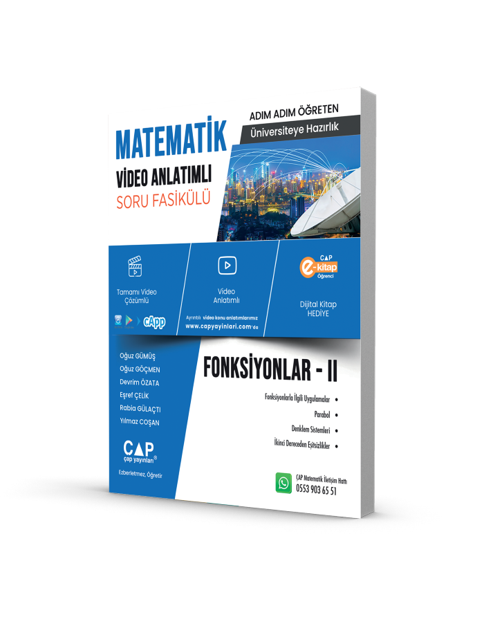 Çap Yayınları Fonksiyonlar 2 Video Anlatımlı Soru Fasikülü