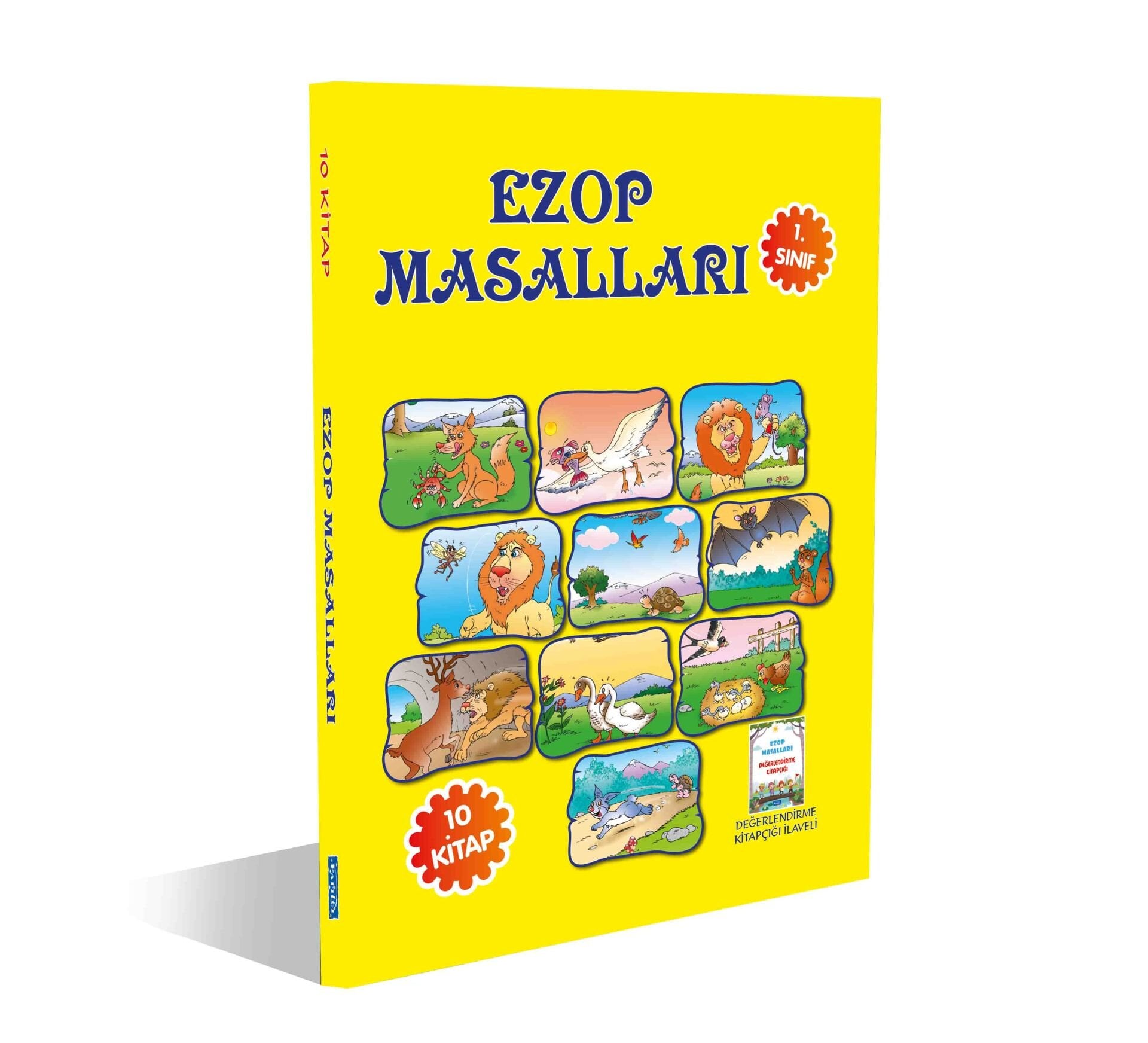 Parıltı Yayıncılık 1 Sınıf Ezop Masalları  10 Kitap Renkli Resimli