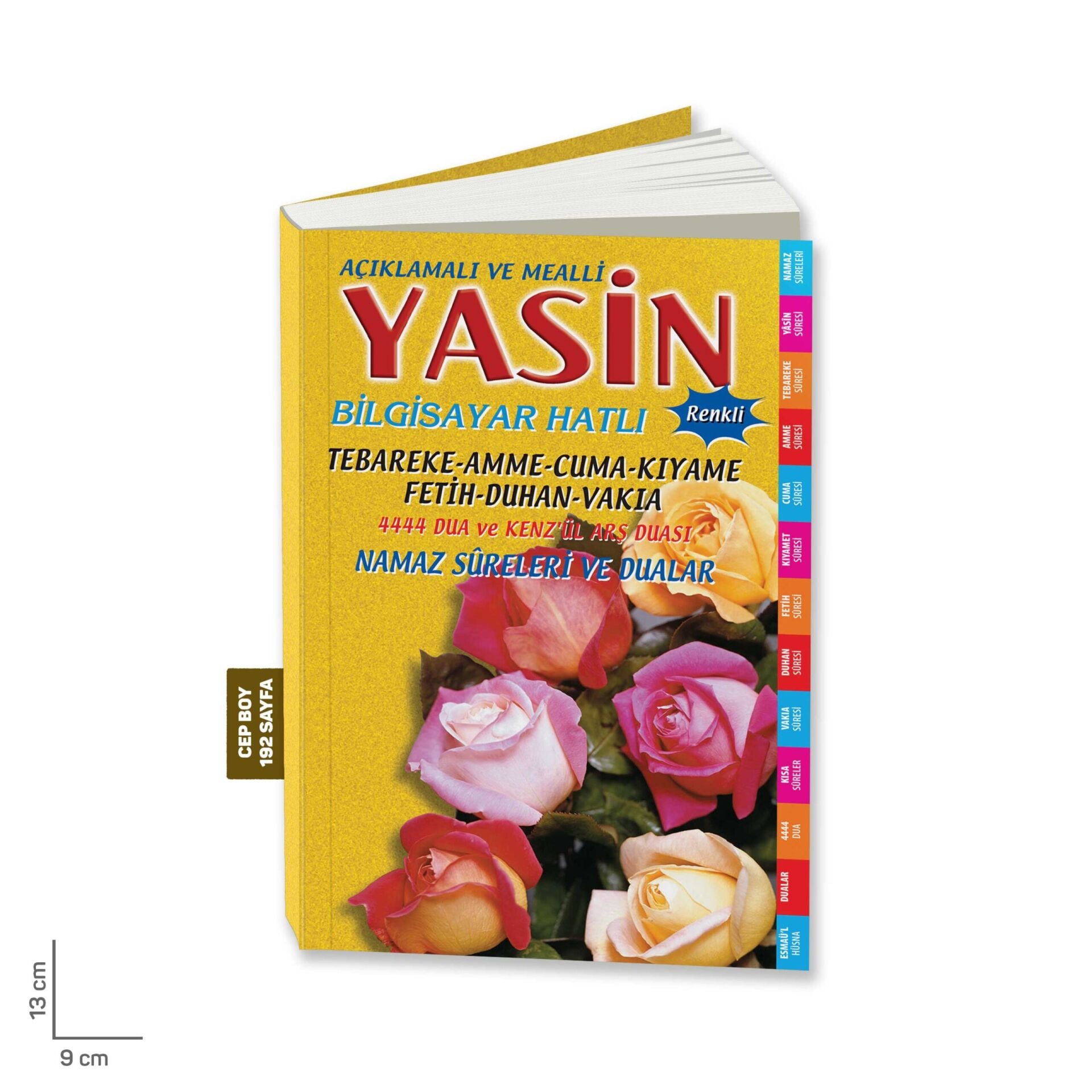 Merve Yayınları Cep Boy Yasini Şerif Açıklamalı ve Mealli – Sarı Renk