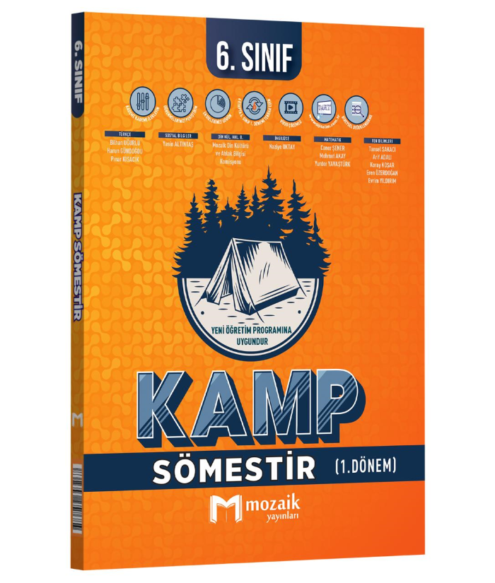 2026 Mozaik Yayınları 6.Sınıf Kamp Sömestr Kamp (1.Dönem)