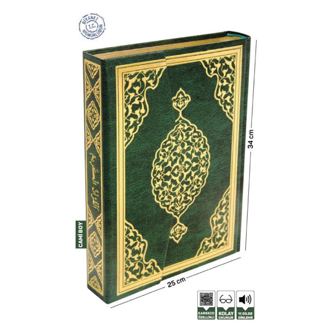 Merve Yayınları Kuranı Kerim Bilgisayar Hatlı Cami Boy(3 Renk)