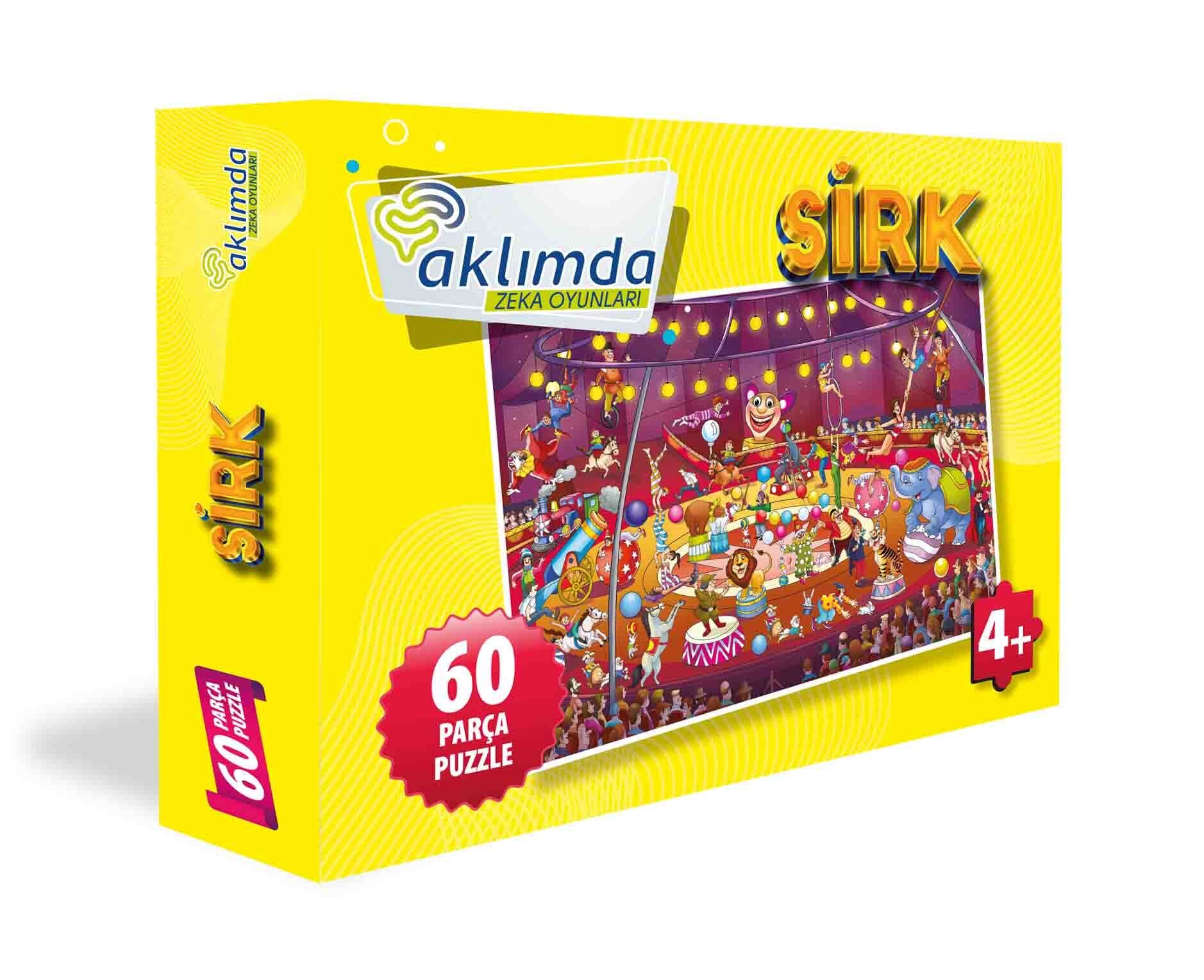 Aklımda Zeka Oyunları Sirk 60 Parça Puzzle 4+ Yaş
