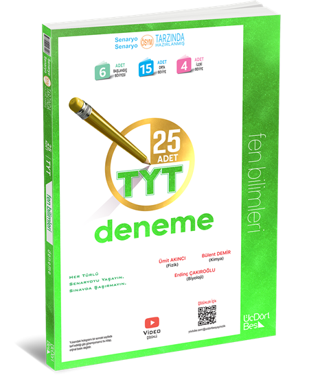 Üç Dört Beş Yayıncılık Tyt Fen 25 Li Deneme