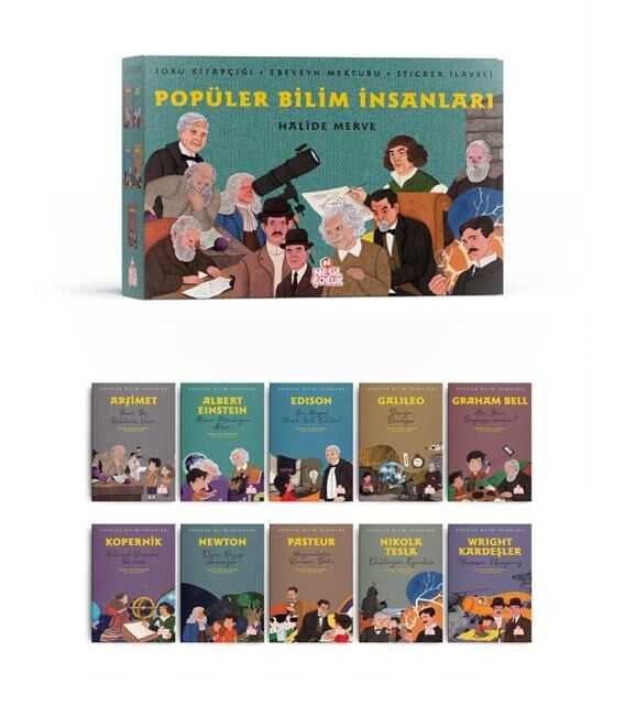 Nesil Çocuk Yayınları Popüler Bilim İnsanları 10 Kitap Set