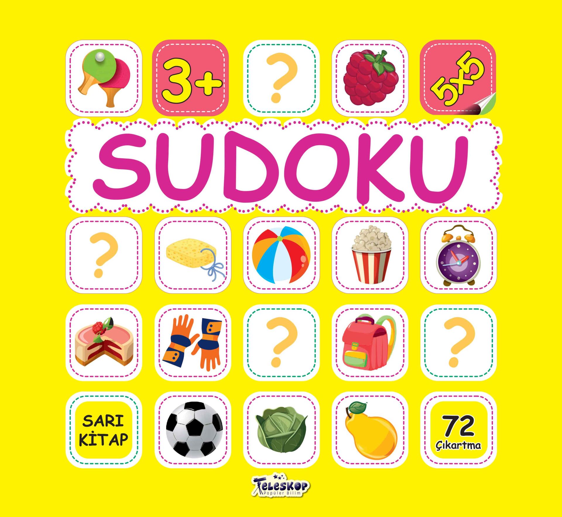 Teleskop Sudoku 5X5 Sarı Kitap 3+ Yaş