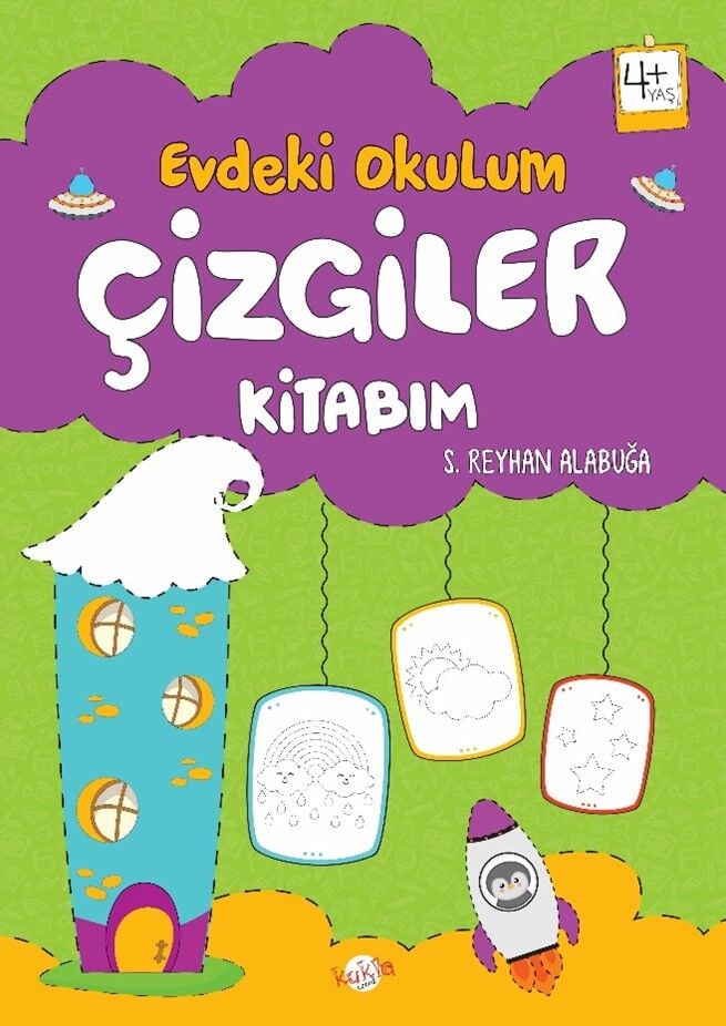 Kukla Çocuk Evdeki Okulum Çizgiler Kitabım 4+ Yaş