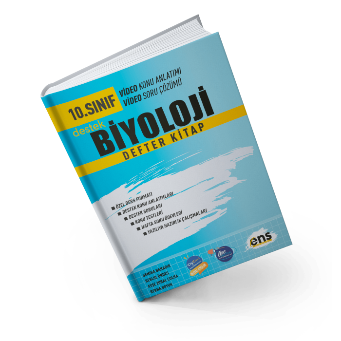Ens Destek Yayınları 10.Sınıf Biyoloji Defter Kitap Biyoloji