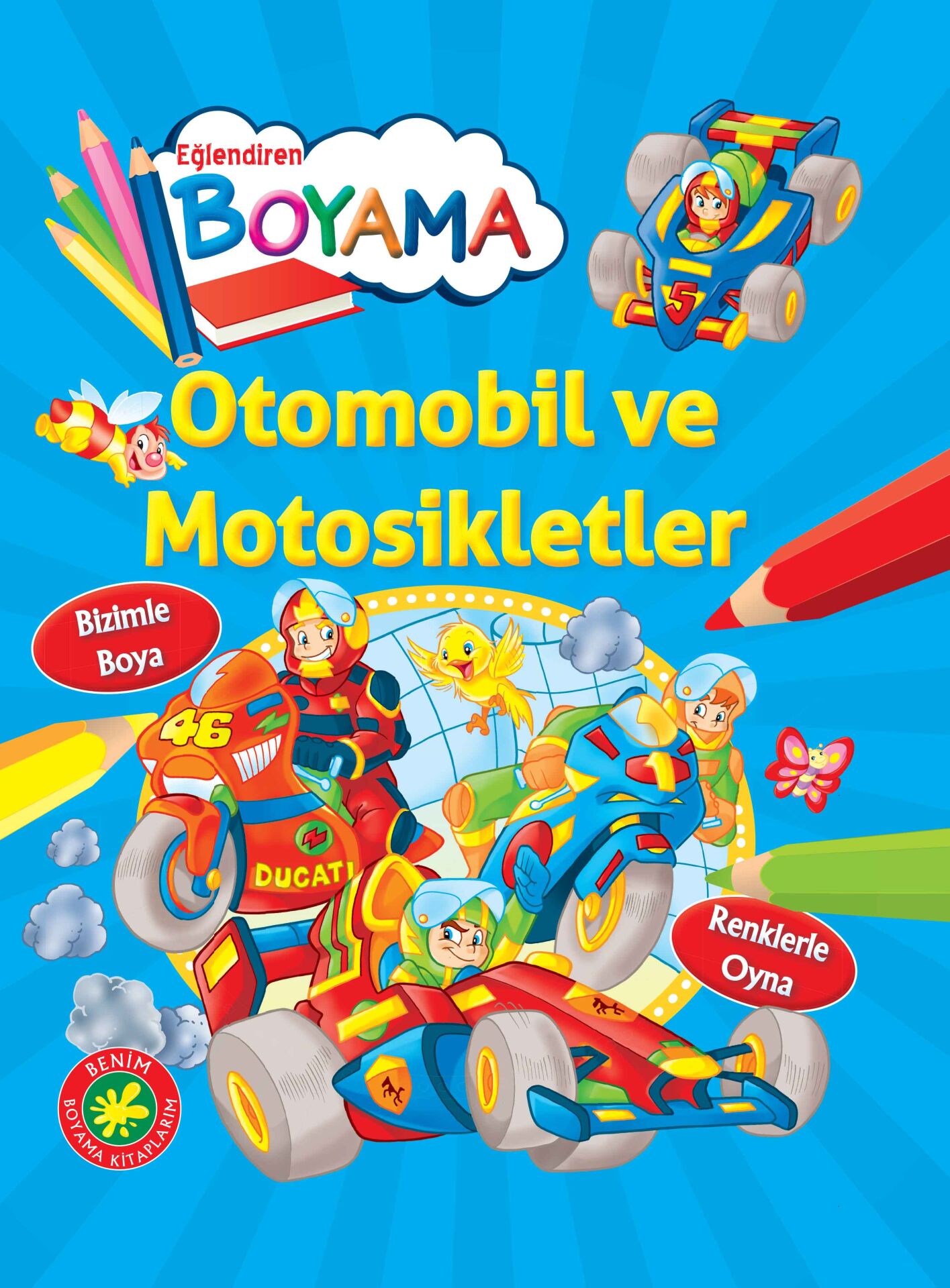 Parıltı Yayıncılık Eğlendiren Boyama  Otomobil Ve Motosikletler