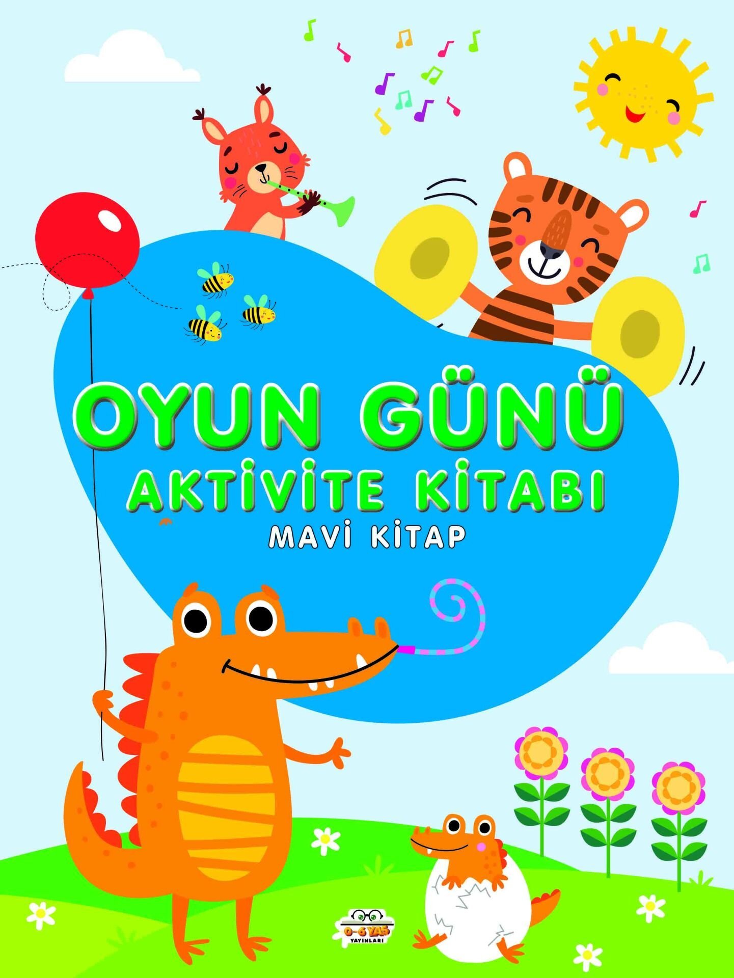 0-6 Yaş Yayınları Oyun Günü Aktivite Kitabı Mavi Kitap