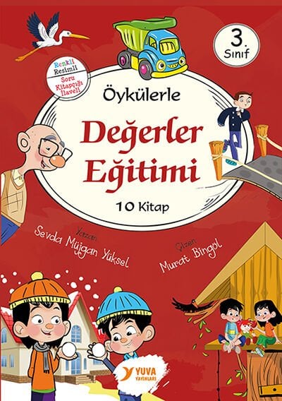 Yuva Yayınları 3.Sınıf Değerler Eğitimi Serisi Kutulu Set  + Soru Kitapçığı 10 Kitap