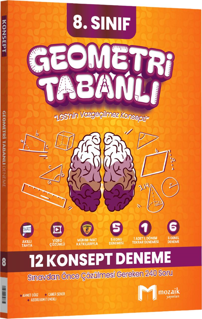 2027 Mozaik Yayınları Geometri Tabanlı 12 Konsept Deneme