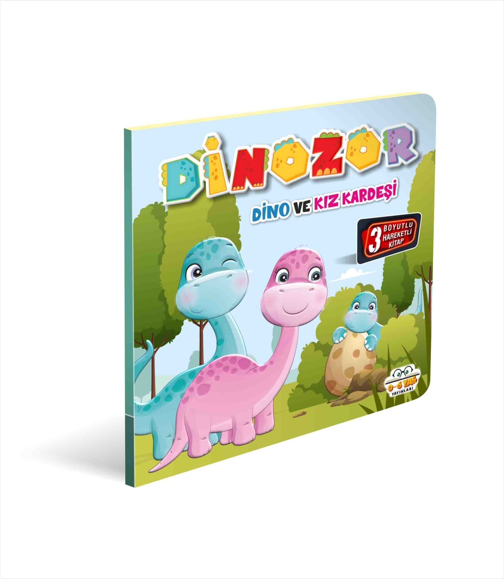 0-6 Yaş Yayınları Hareketli Kitaplar Dinozor Dino Ve Kız Kardeşi