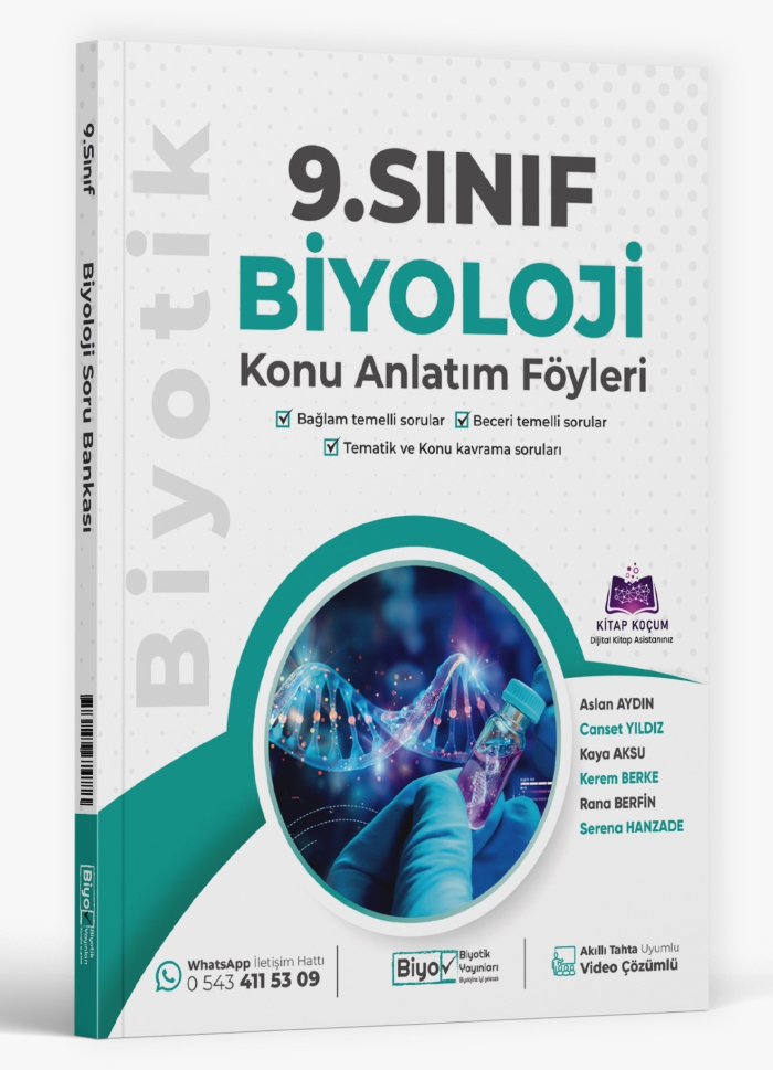 2027 Biyotik Yayınları 9.Sınıf Biyoloji Konu Anlatım Föyleri
