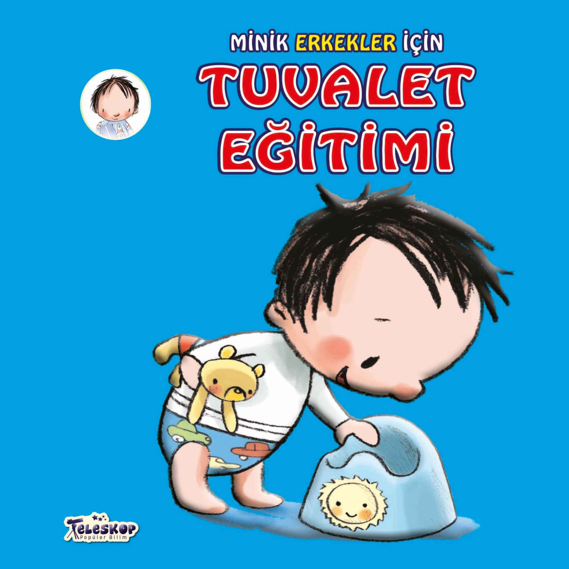 Teleskop Minik Erkekler İçin Tuvalet Eğitimi Ciltli