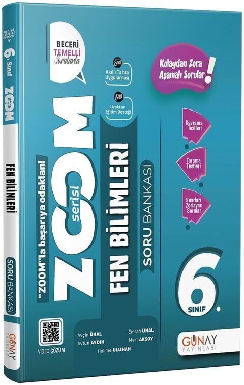 Günay Yayınları 6.Sınıf Zoom Serisi Fen Bilimleri Soru Bankası