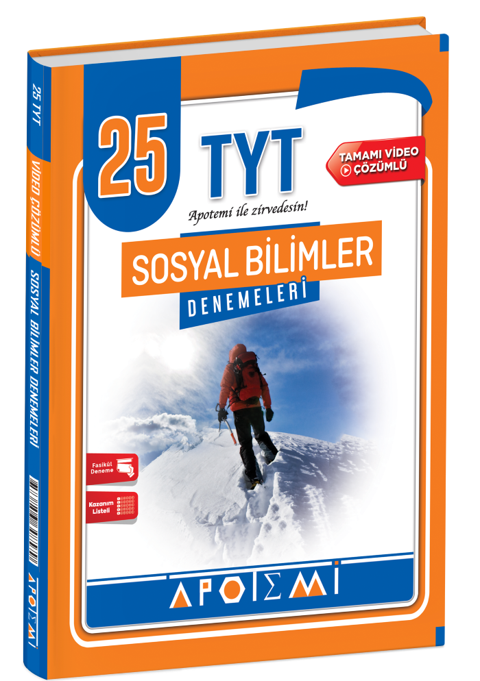 2027 Apotemi Yayınları Tyt 25 Li Sosyal Bilimleri Deneme