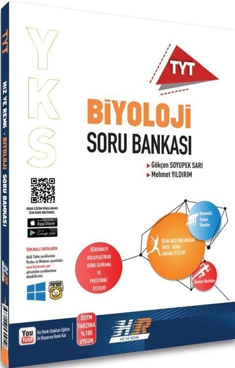 2027 Hız Ve Renk Yayınları Tyt Biyoloji Soru Bankası