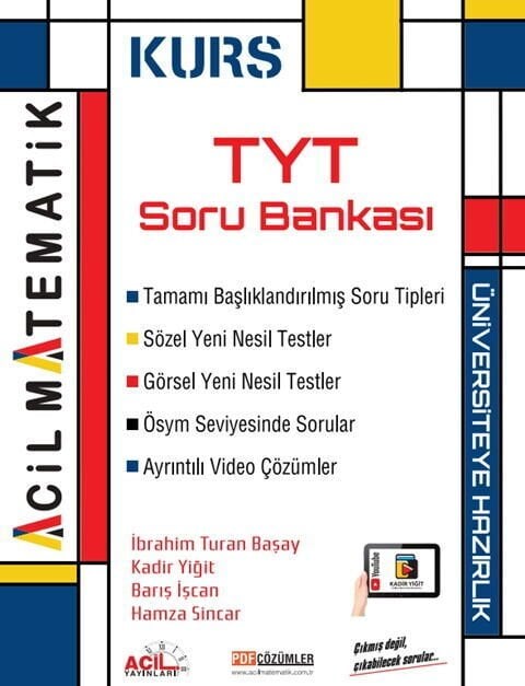 2027 Acil Yayınları Tyt Matematik Soru Bankası Kurs Serisi